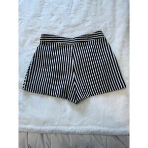 Zara Black/White Striped Shorts